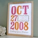 Custom Birth Date Print