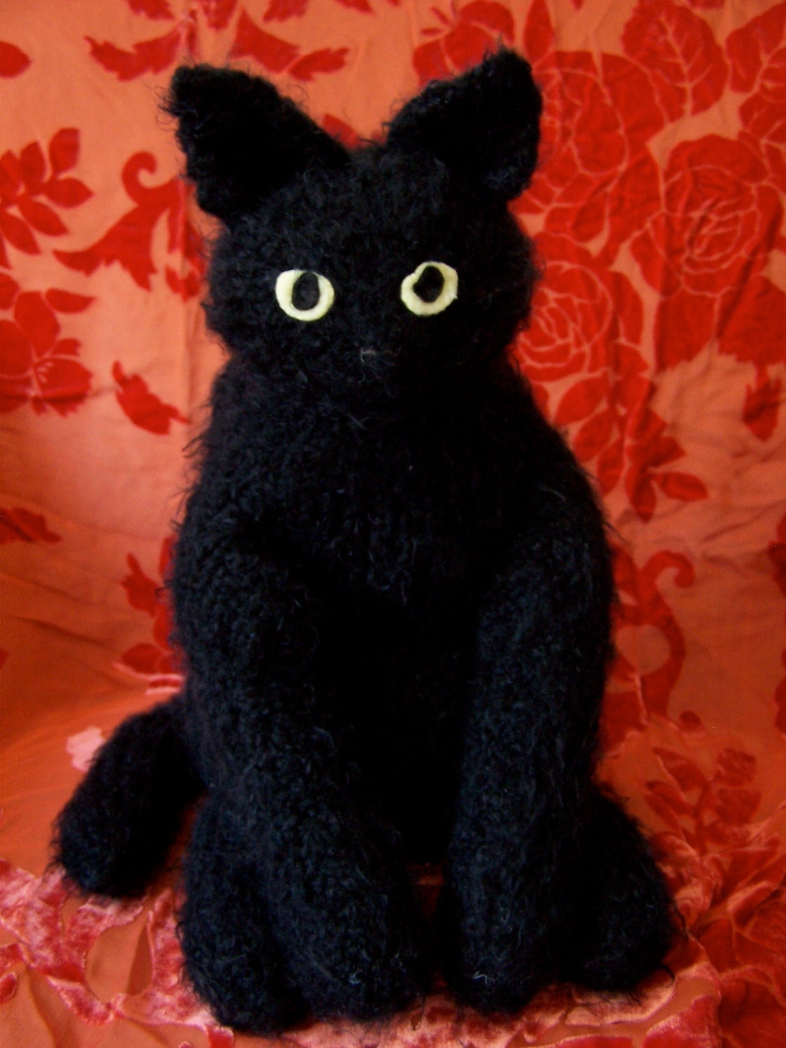 realistic black cat stuffed animals