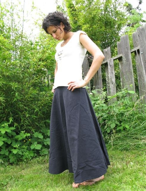 hemp wrap around skirt