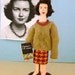 Author Doll Flannery O' Conner Miniature Literary Collectible