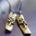 Bronze Dandelion Earrings