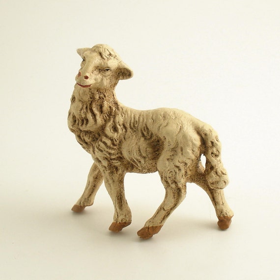 vintage lamb figurines