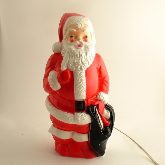 Vintage Light Up Santa Claus Christmas Decoration by efinegifts