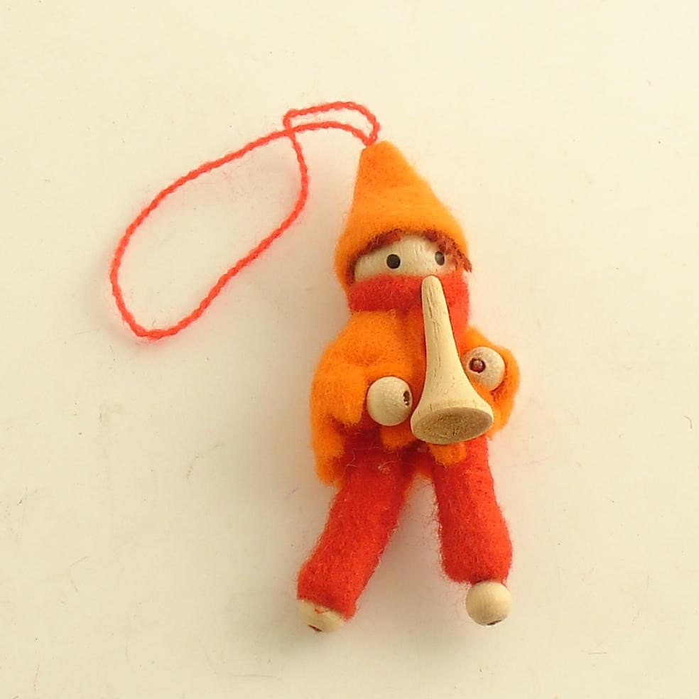 vintage christmas ornament boy w horn west germany vintage christmas ornament boy w horn west germany