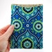 Passport Pocket, Passport Cover, Passport Holder for Travel, blue yellow - green