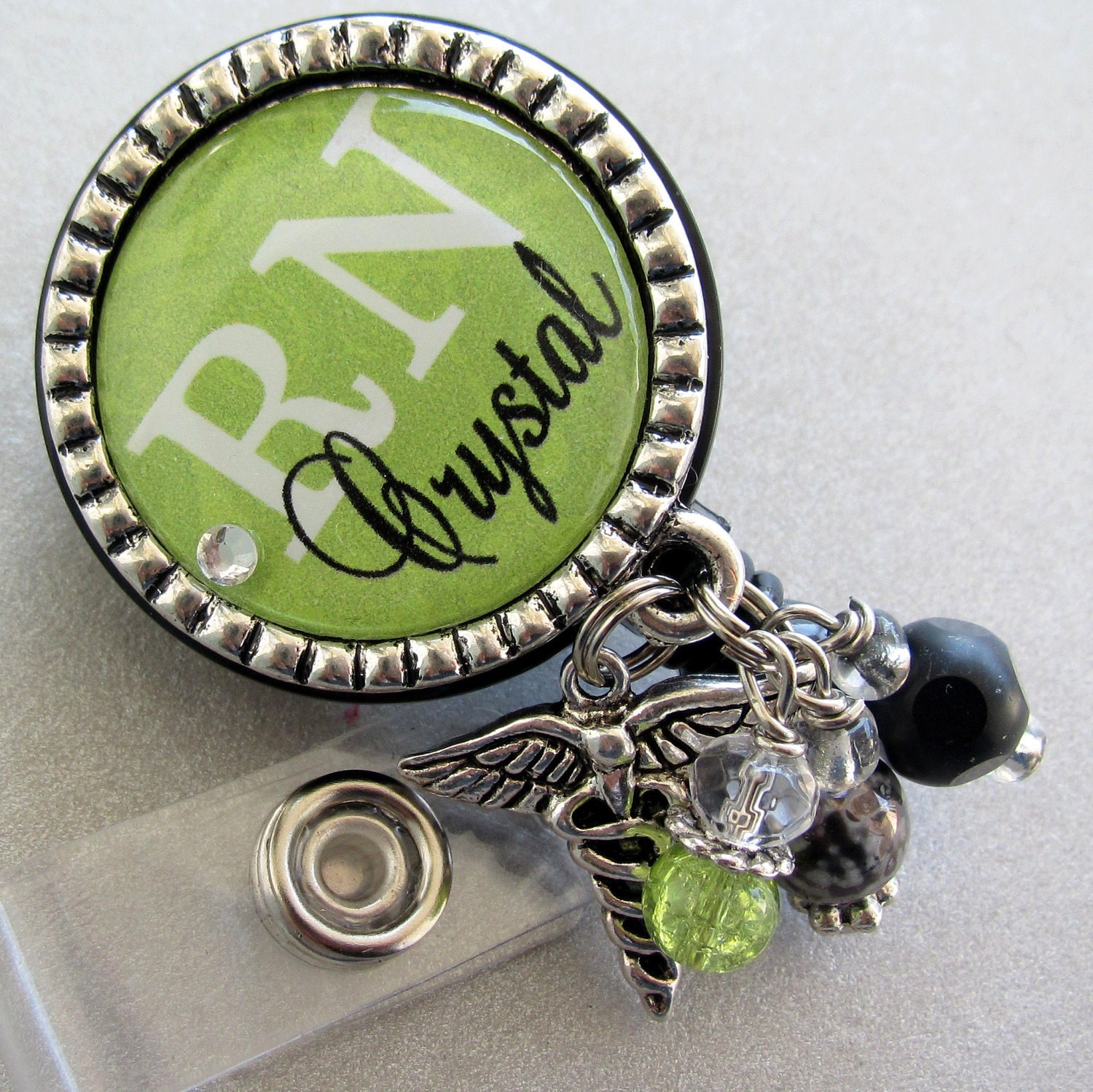 personalized-id-badge-reel-nurse-silver-pendant-medical