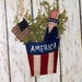 Uncle Sam Tin Wall Pocket Americana Primitive Folk Art OFG team