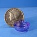 IGMA Fellow Bill Helmer Dollhouse Miniature 1/2" or 1" Scale Clear Purple Acrylic Covered Bowl