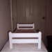 Handmade Wooden Doll Bed - White - fits American Girl, Bitty Baby, Bitty Twins, Stuffed Animals, etc