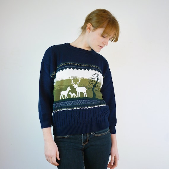 sweater with deer