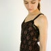 Vintage 1970's Black Lace Evening Dress