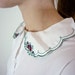 Peter Pan Collar Blouse - 1980s White Blouse