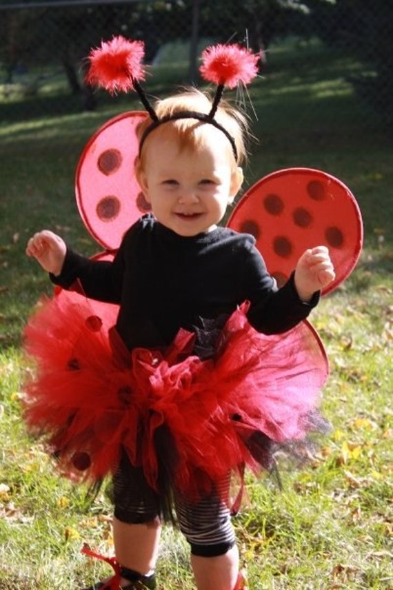 NEWBORN infant Ladybug Tutu / Halloween Costume / Photography