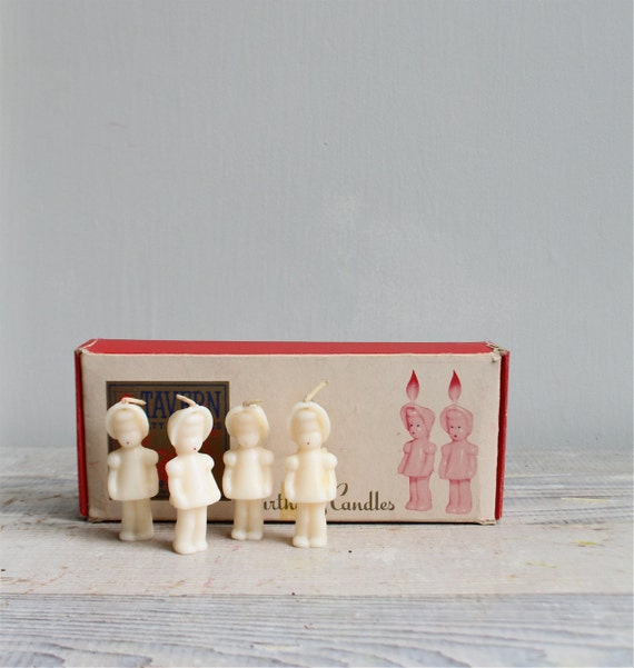 Vintage Birthday Candles RESERVED