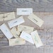 Vintage English to French Vocabulary Flash Cards