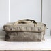 Vintage Canvas Satchel / Olive Drab, Luggage, Duffel Bag