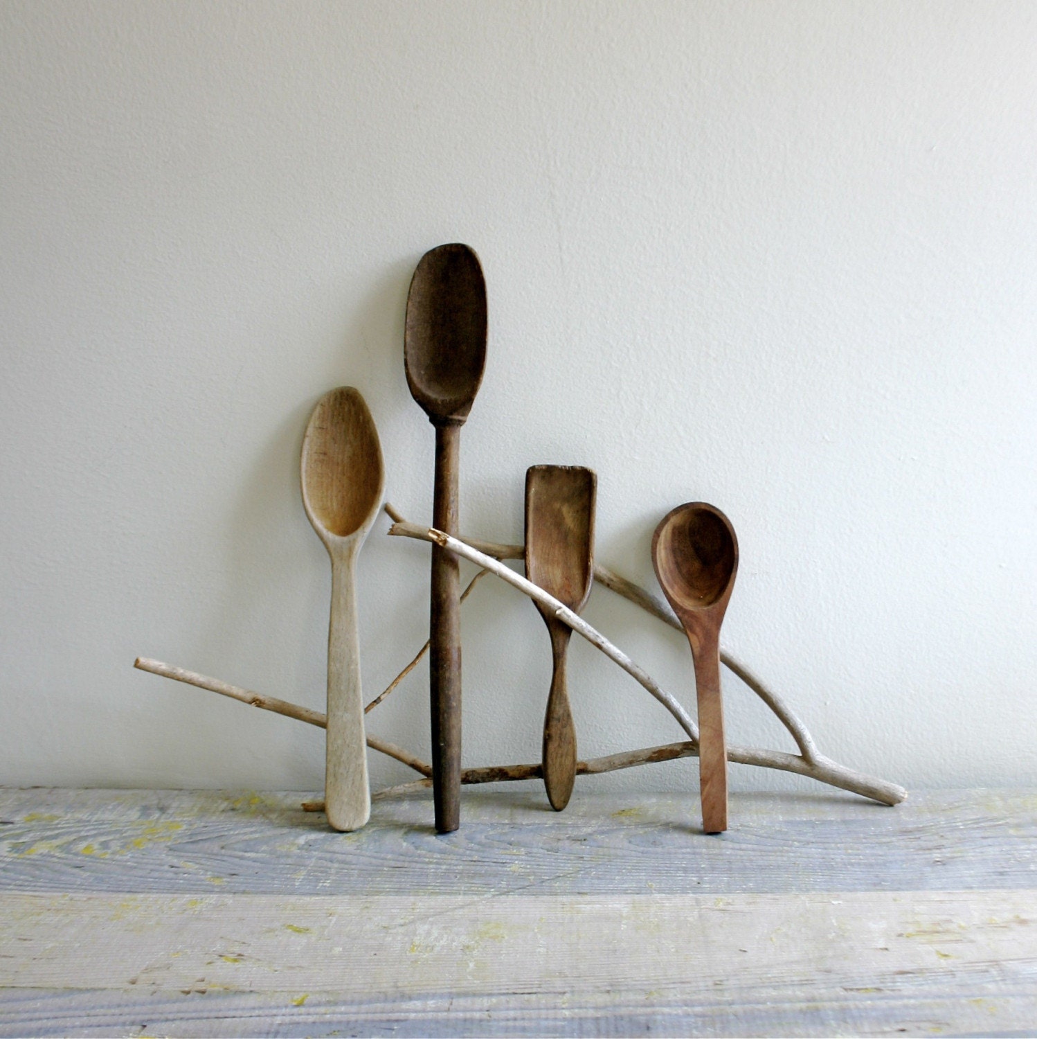 Vintage Wooden Spoon Collection by ethanollie on Etsy