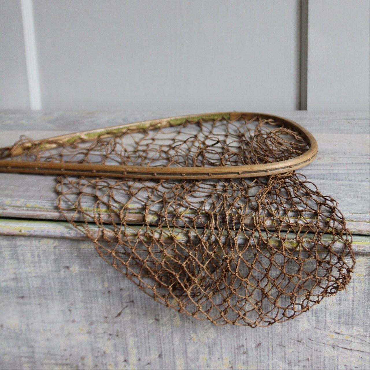 Large Vintage Trout Fishing Net