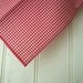slight 2nd Selvedge red gingham pocket square - eco vintage fabric - last one