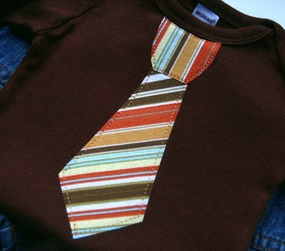 Newborn Neck Tie Baby Boy Clothes // Bodysuit // Clothing Boys