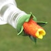 HUMMINGBIRD FEEDER Candy Corn Vine on Clear Bottle