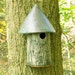 Bird House in Stoneware--"Tree Hugger" Design for Titmice