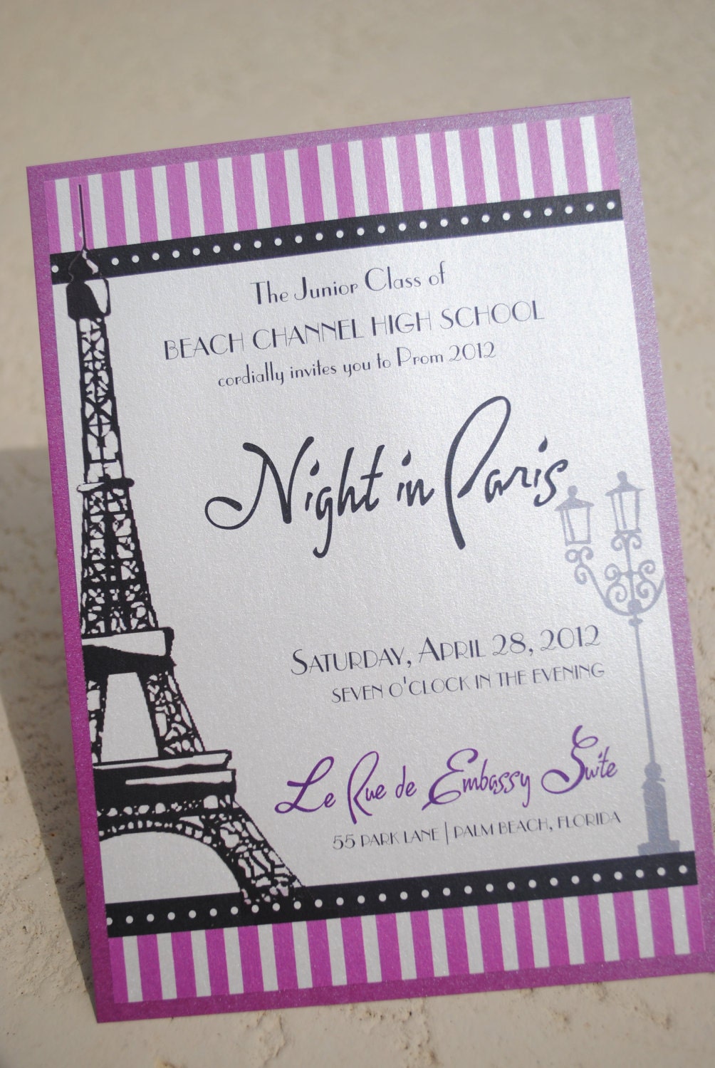 Paris Party Invitations 6
