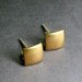 Geometric Jewelry: Minimalist Brass Square Post Earrings