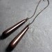 Wood Lariat Necklace, natural woodland style