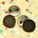 20pcs antique bronze finish brooch for round 25mm inner size (0357B)