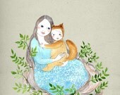 My wild one Mate Edition Print mom and baby