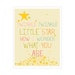 Children's Wall Art / Nursery Decor Twinkle Twinkle Little Star 4x6 inch print by Finny and Zook