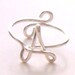 Initial Ring . Wire Name Ring . Wire Word Ring . Personalized Ring . Wire Name Jewelry . Adjustable