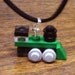 Green Mini Train Engine Necklace