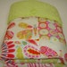 Kumari Garden Butterfly Baby Blanket with Apple Minky 25 x 25 READY TO SHIP On Sale