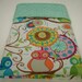Owl Friends in Multi Flannel Blanket with Opal Minky 32 x 41 READY TO SHIP