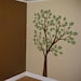 Tall Tree Waving in the Wind - Two Color - Vinyl Wall Decals - Your choice of colors