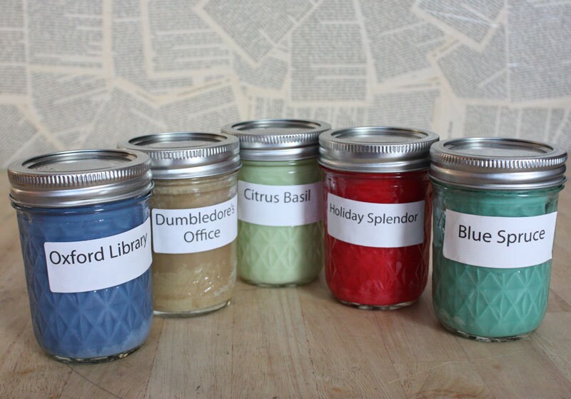 Library Scented Soy Wax Candle Oxford Library 8oz jar