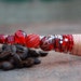 Reserved for 1313Designs-Coffee Scoop with Red Beads