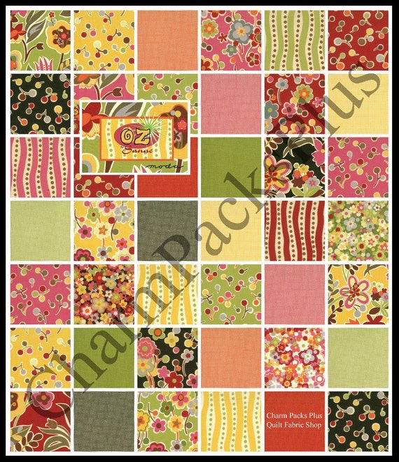 OZ Moda Charm Pack by Sanae Quilt Fabric Squares Kit