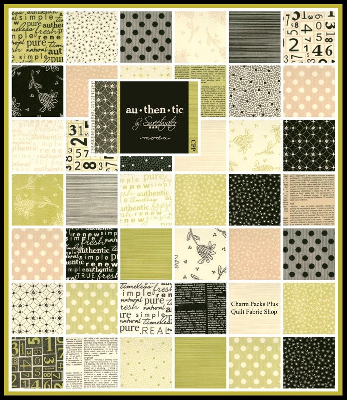 AUTHENTIC Charm Pack by Sweetwater for Moda Fabrics