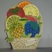 Vintage Coasters Fruit Drink Beach Party Barware Tropical