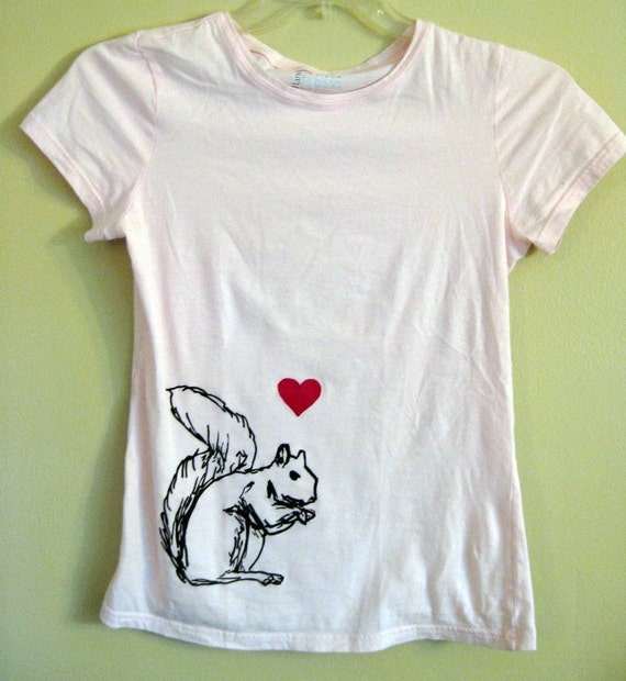 hello ladies squirrel t shirt