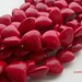 10 Blood Red Hearts Dyed Stone Beads