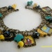 Antiqued Bronze Tone Tarot Cards Charm Bracelet
