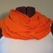 Infinity scarf 100% ORGANIC autum orange leaves