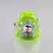 Handmade Glass Thimble - Green with Flowers - Handmade Lampwork by Puddy Tat Glass