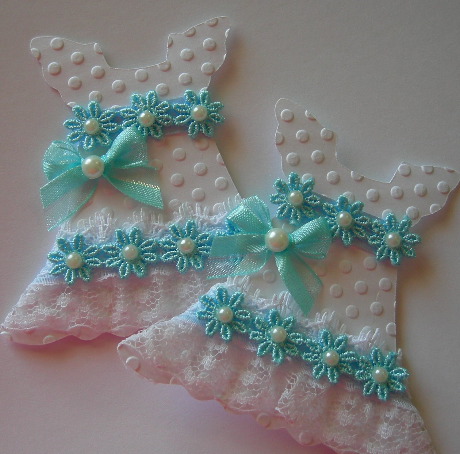 Little Girl Dress Embellishments/Blue by sarasscrappin on Etsy