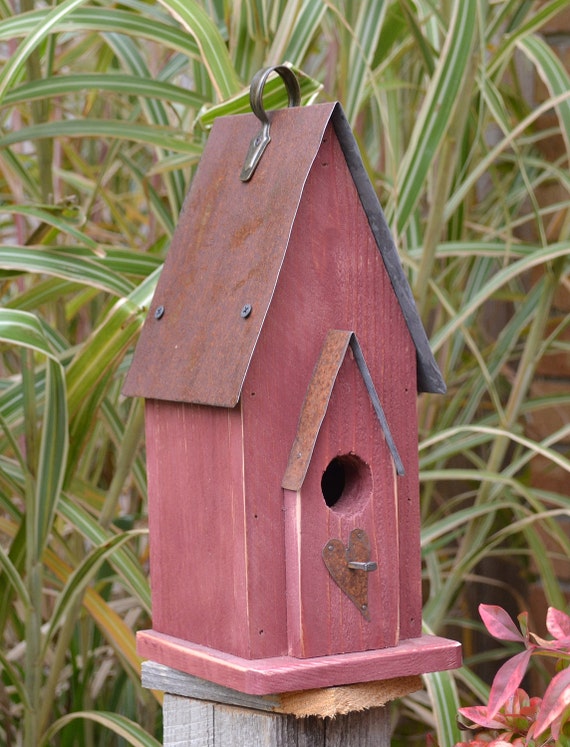 Birdhouse Rustic Tin Roof