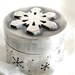 Snowflake Trinket Box - Sterling Silver